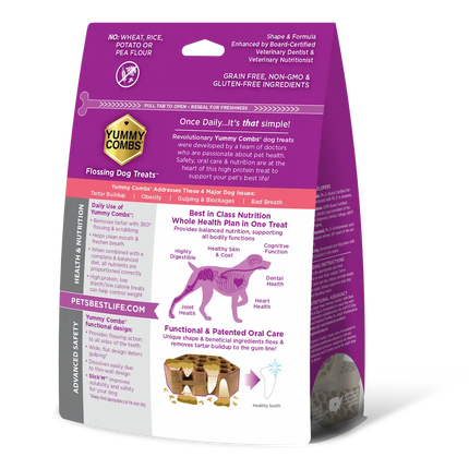 Yummy Combs® Fish & Egg Dental Treats For XS-XL Dogs