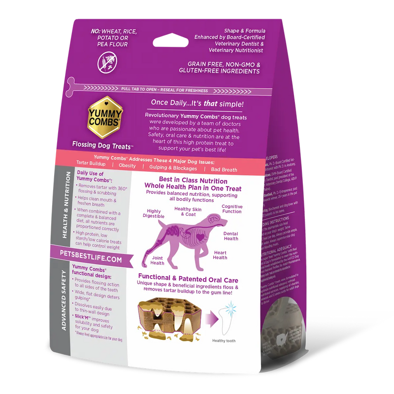 Yummy Combs® Fish & Egg Dental Treats For XS-XL Dogs