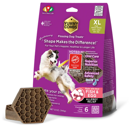 Yummy Combs® Fish & Egg Dental Treats For XS-XL Dogs