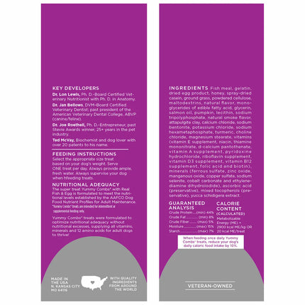 Yummy Combs® Fish & Egg Dental Treats For XS-XL Dogs