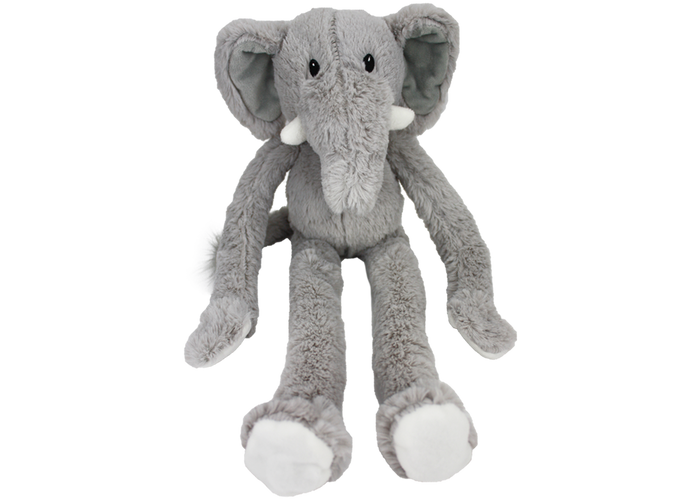 Multipet Swingin' Safari Elephant Plush Dog Toy