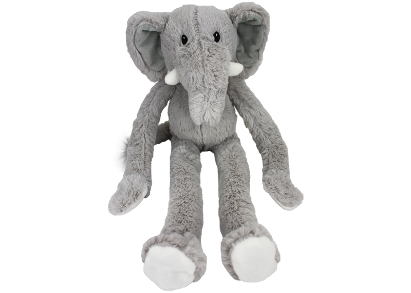 Multipet Swingin' Safari Elephant Plush Dog Toy