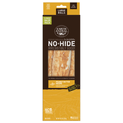Earth Animal No-Hide Rolls Peanut Butter Recipe Dog Treat