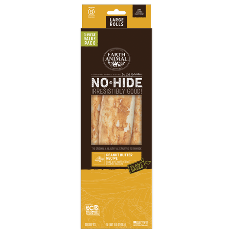 Earth Animal No-Hide Rolls Peanut Butter Recipe Dog Treat