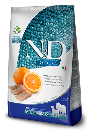 Farmina N&D Ocean Canine Herring & Orange Adult Medium & Maxi Dog Food