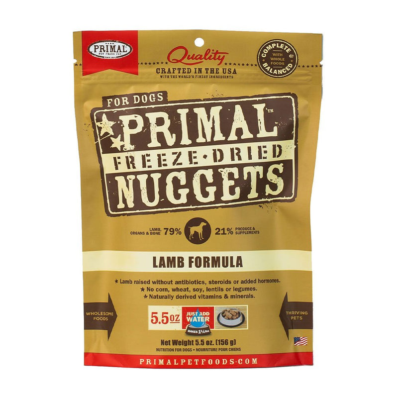 Primal Freeze-Dried Raw Nuggets Lamb Formula Dog Food