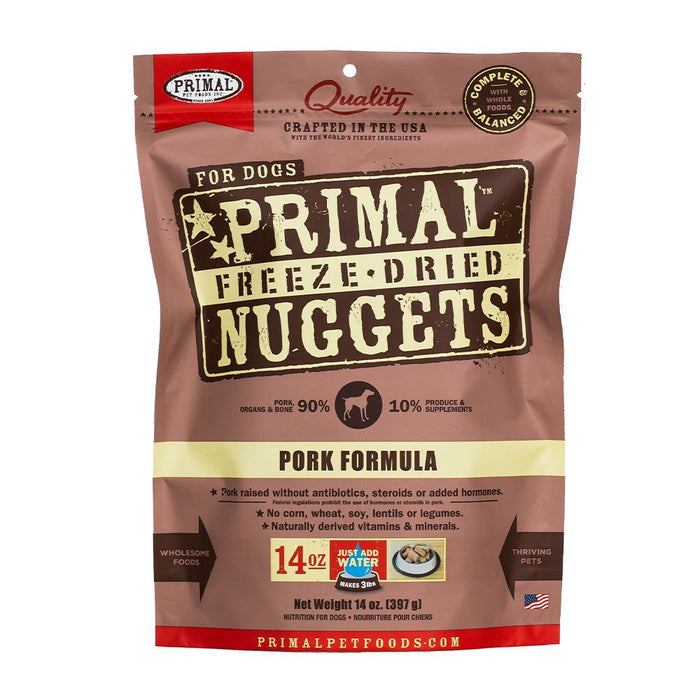 Primal Freeze-Dried Raw Nuggets Pork Formula Dog Food