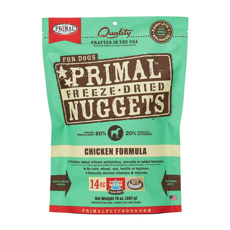 Primal Freeze-Dried Raw Nuggets Chicken Formula Dog Food