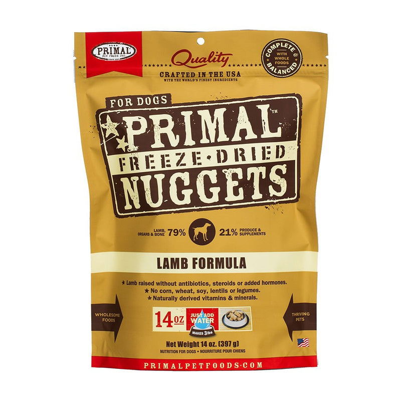 Primal Freeze-Dried Raw Nuggets Lamb Formula Dog Food