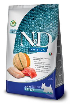 Farmina N&D Ocean Canine Salmon, Cod & Cantaloupe Adult Mini Dog Food