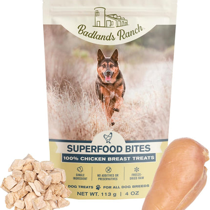 Badlands Ranch Freeze-Dried Raw Superfood Bites Chicken Dog Treats