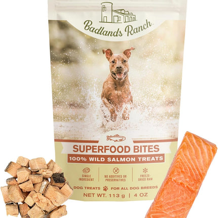 Badlands Ranch Freeze-Dried Raw Superfood Bites Salmon Dog Treats