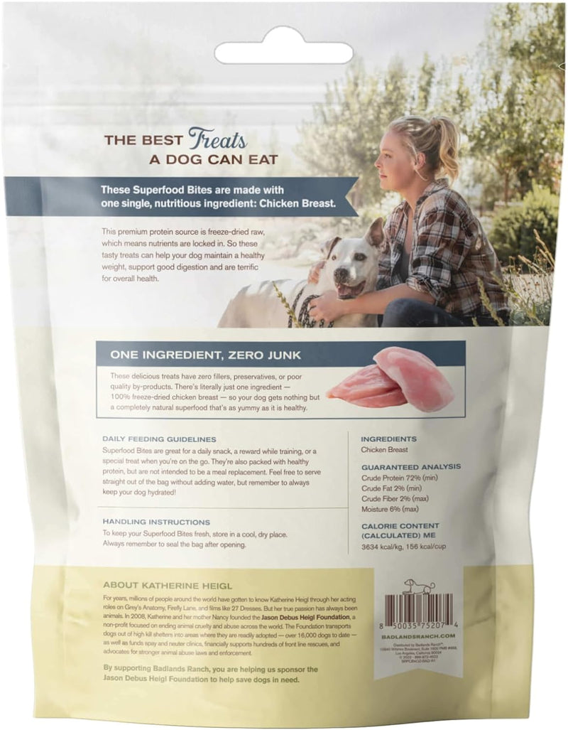 Badlands Ranch Freeze-Dried Raw Superfood Bites Chicken Dog Treats