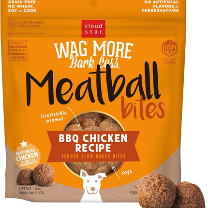 Wag More Bark Less Meatball Bites BBQ Chicken Recipe Dog Treats