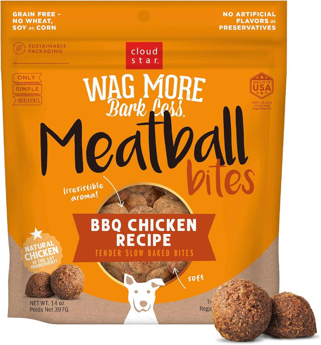 Wag More Bark Less Meatball Bites BBQ Chicken Recipe Dog Treats