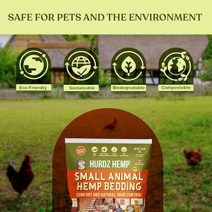Hurdz Hemp Small 8lb (25 Liter) Animal Hemp Bedding