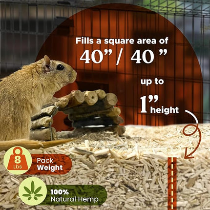 Hurdz Hemp Small 8lb (25 Liter) Animal Hemp Bedding