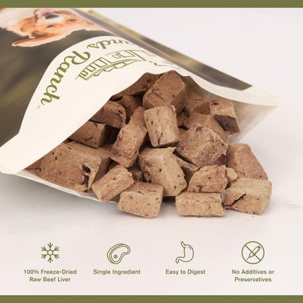 Badlands Ranch Freeze-Dried Raw Superfood Bites Beef Liver Dog Treats
