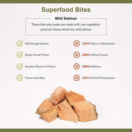 Badlands Ranch Freeze-Dried Raw Superfood Bites Salmon Dog Treats
