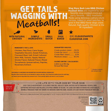 Wag More Bark Less Meatball Bites BBQ Chicken Recipe Dog Treats