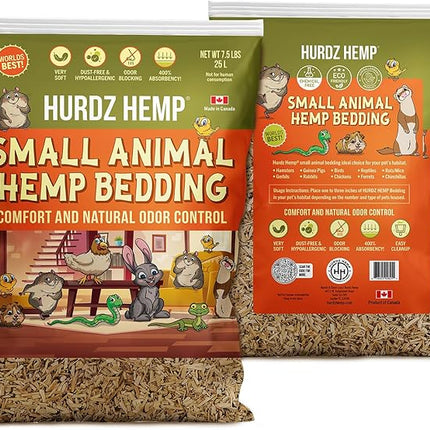 Hurdz Hemp Small 8lb (25 Liter) Animal Hemp Bedding