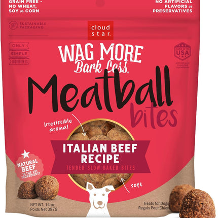 Wag More Bark Less Meatball Bites Italian Beef Recipe Dog Treats