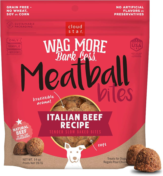 Wag More Bark Less Meatball Bites Italian Beef Recipe Dog Treats