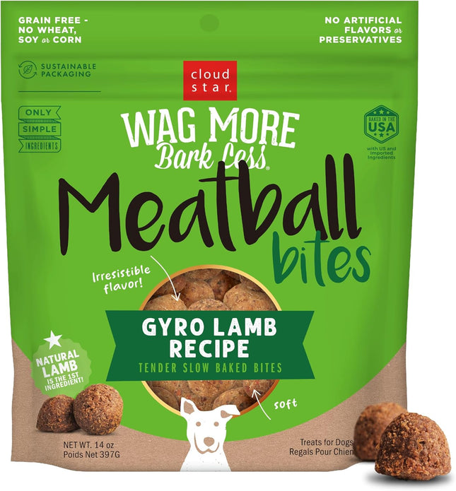 Wag More Bark Less Meatball Bites Gyro Lamb Recipe Dog Treats