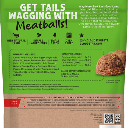 Wag More Bark Less Meatball Bites Gyro Lamb Recipe Dog Treats