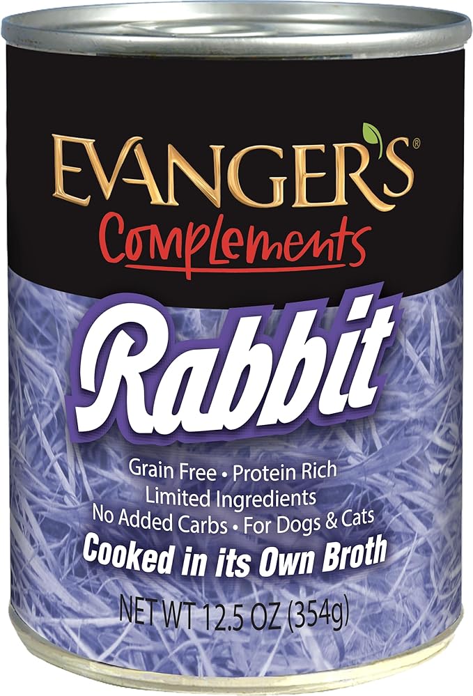 EVANGER'S COMPLEMENTS GRAIN FREE RABBIT CANNED DOG & CATS