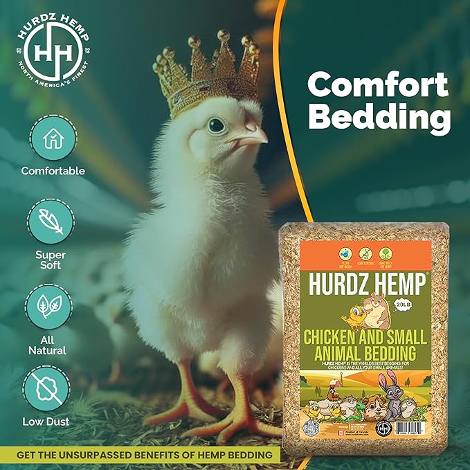 Hurdz Hemp Chicken Bedding 20lbs