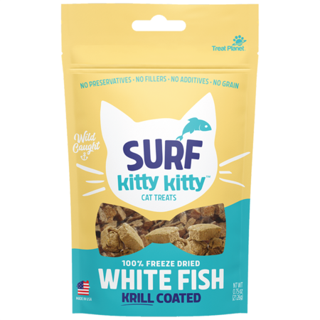 Treat Planet Surf Kitty Kitty Freeze-Dried Whitefish with Krill Cat Treat 0.6oz
