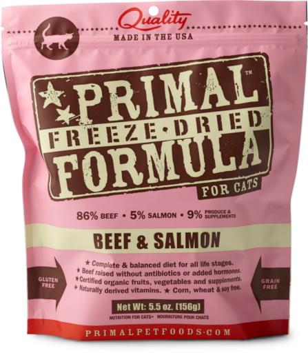 Primal Freeze-Dried Raw Nuggets Beef & Salmon Formula Cat Food