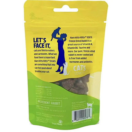 Treat Planet Hare Kitty Kitty Freeze-Dried Rabbit Cat Treat 0.9oz