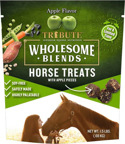 Tribute Wholesome Blends Apple Flavor Horse Treats