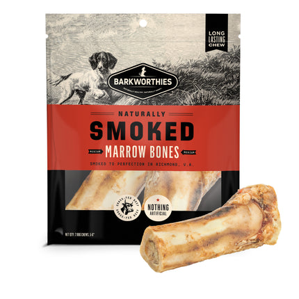 Barkworthies Naturally Smoked Marrow Bones Dog Chews