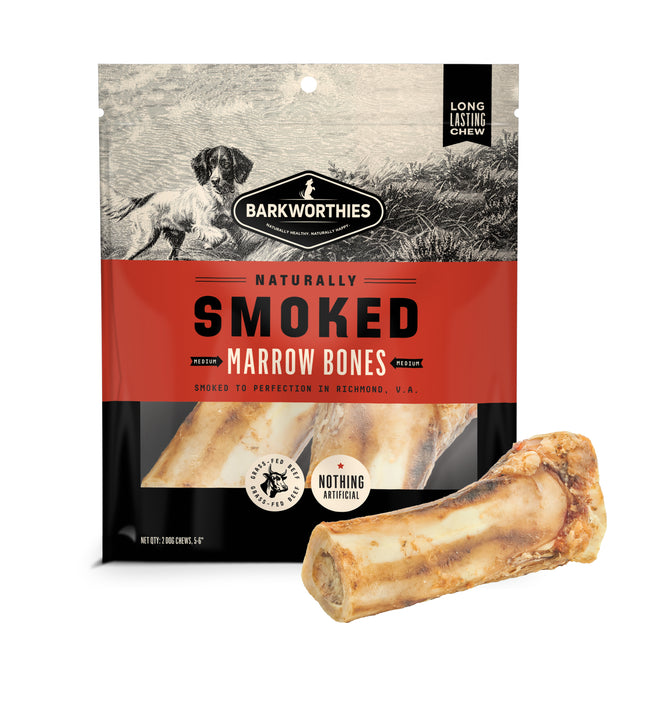 Barkworthies Naturally Smoked Marrow Bones Dog Chews