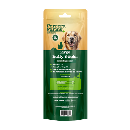 Ferrera Farms Large Bully Sticks 2 pk
