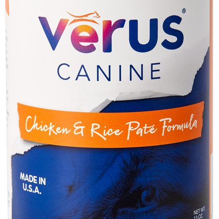 Verus Canine Chicken & Rice Pate Formula Cans