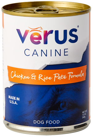 Verus Canine Chicken & Rice Pate Formula Cans