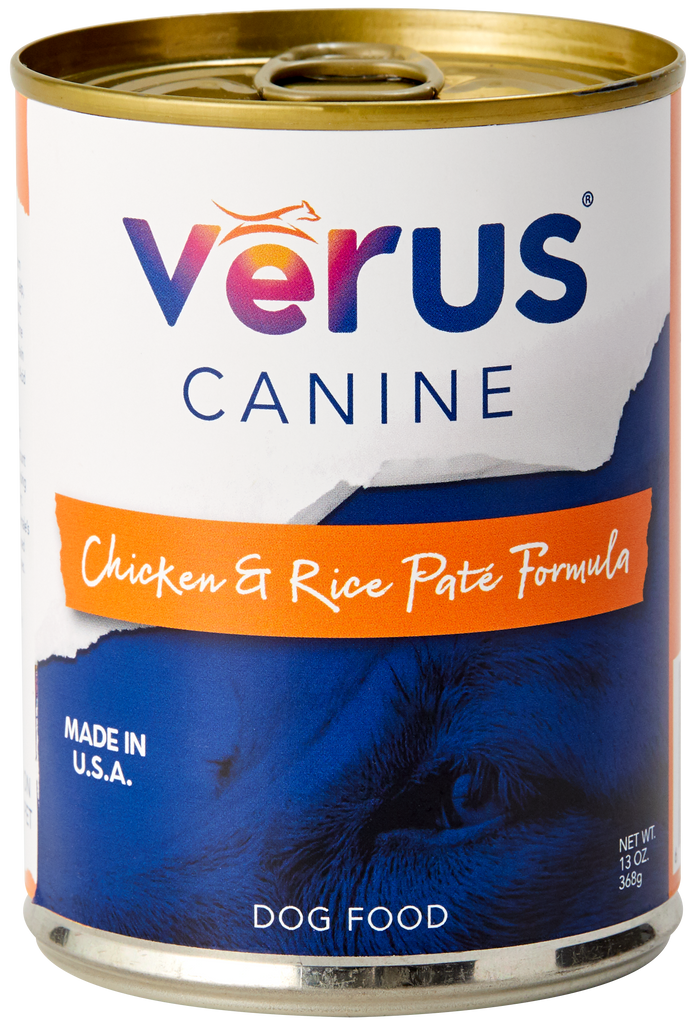 Verus Canine Chicken & Rice Pate Formula Cans