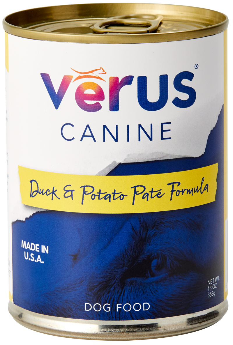 Verus Canine Duck & Potato Pate Formula Cans