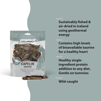 Icelandic+ Capelin Whole Fish Cat Treat