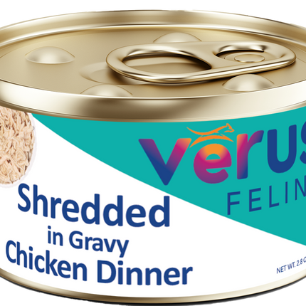 Verus Feline Shredded in Gravy Chicken Dinner Cat Cans