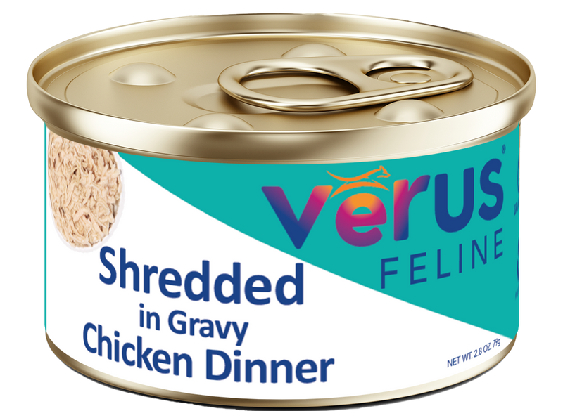 Verus Feline Shredded in Gravy Chicken Dinner Cat Cans