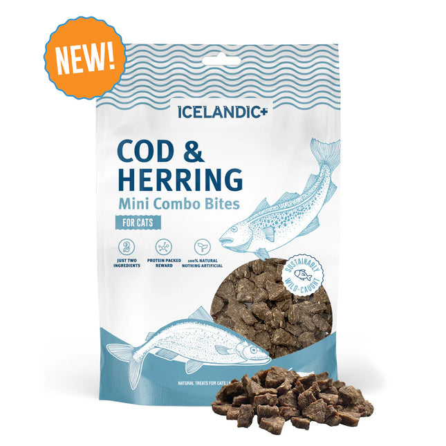 Icelandic+ Cod & Herring Mini Combo Bites Cat Treat