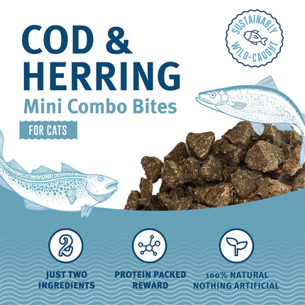 Icelandic+ Cod & Herring Mini Combo Bites Cat Treat