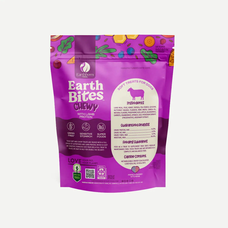 Earthborn EarthBites Chewy with Lamb Protein Dog Treats