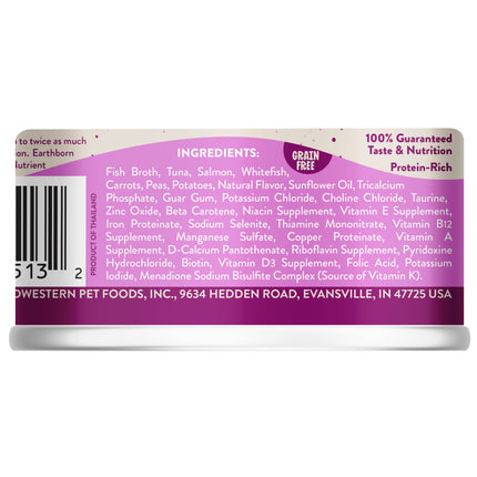 Earthborn Holistic Harbor Harvest Grain-Free Canned Cat Food – 3 oz, Case of 24