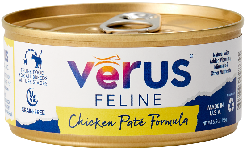 Verus Feline Grain Free Chicken Pate Formula Cat Cans